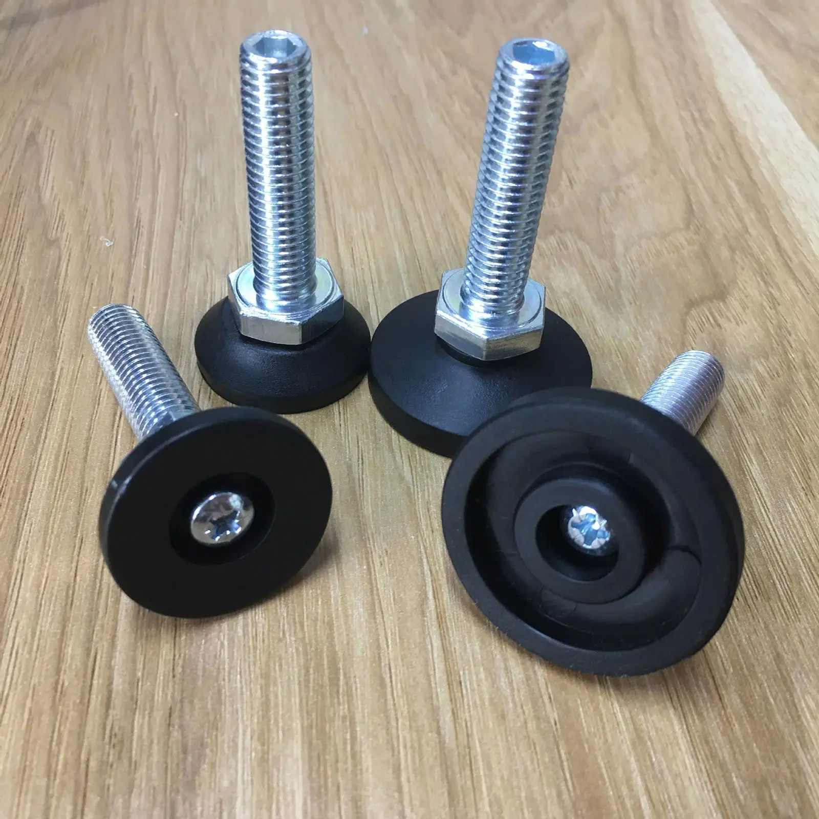 4Pcs Leveling Chair Leg Feet M10 Threaded Anti Skid Adjustable Table Leveling Feet Pad for Bench Cabinet Wardrobe Table Cabinets