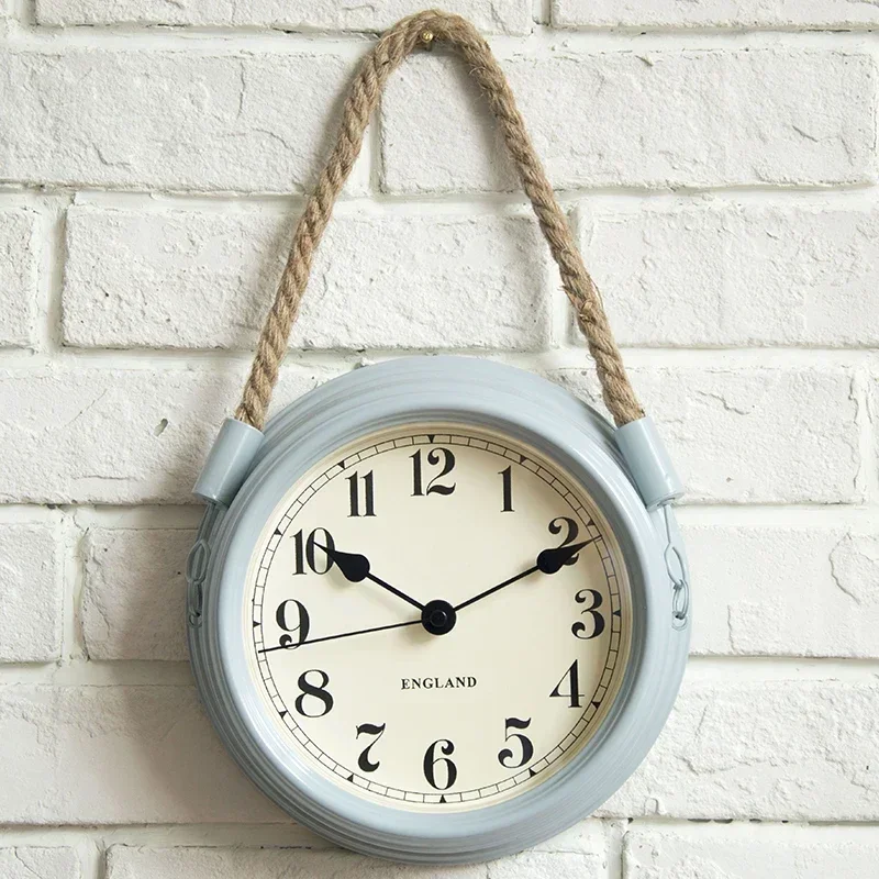 Para Horloge murale en métal 3D creativo, decoración vintage para la maison, salón, accesorios de cocina
