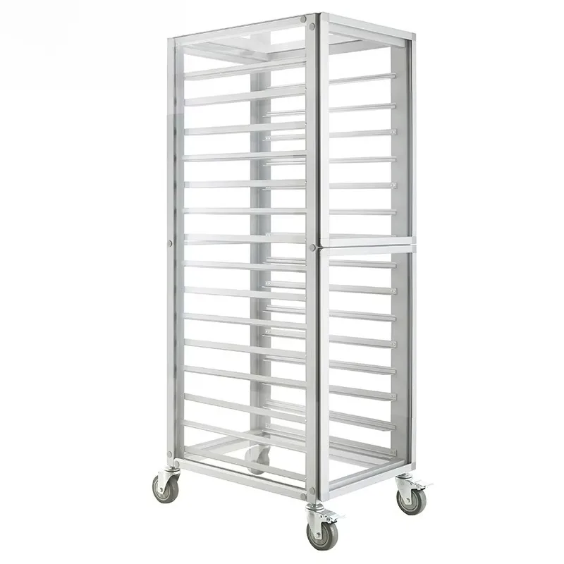Commercial 20 Tray Rack Cooling Rack Bread Cakes Baking Sheets Racks Oven Baking Trolley Food Cart Tray Trolley