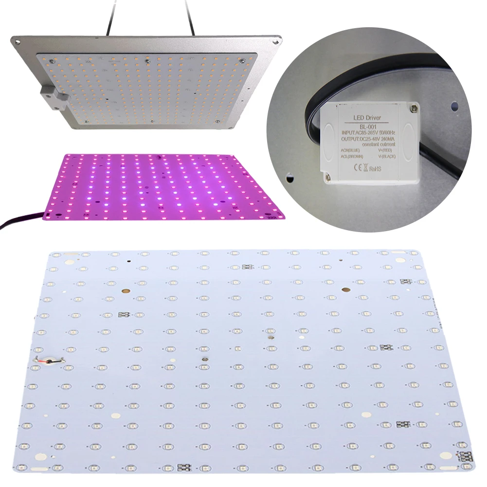 12W Full Spectrum Grow Light Square Full Spectrum Plant Light Spectrumเต็มโคมไฟสําหรับสวนในร่มผักGrowเต็นท์