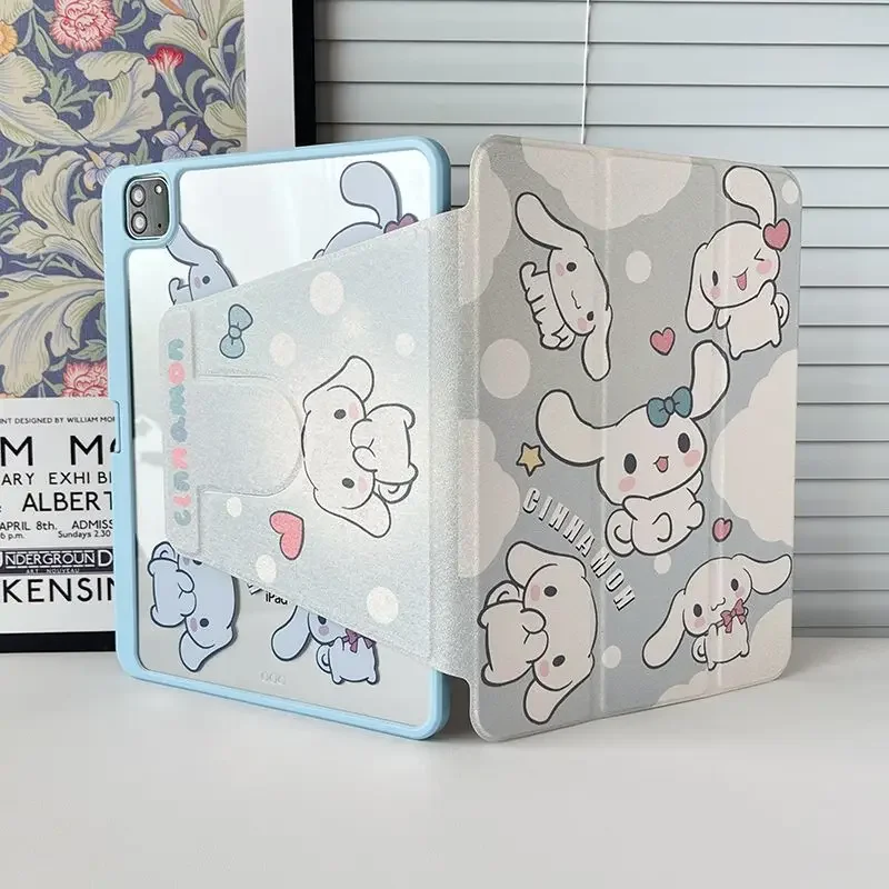 Cute Sanrio Cinnamoroll Tablet Case For iPad Air 4 5 10.9 Pro 2022 11 7th 8th 9th 10th Gen 10.9 5th 6th Mini 6 Protective Cover