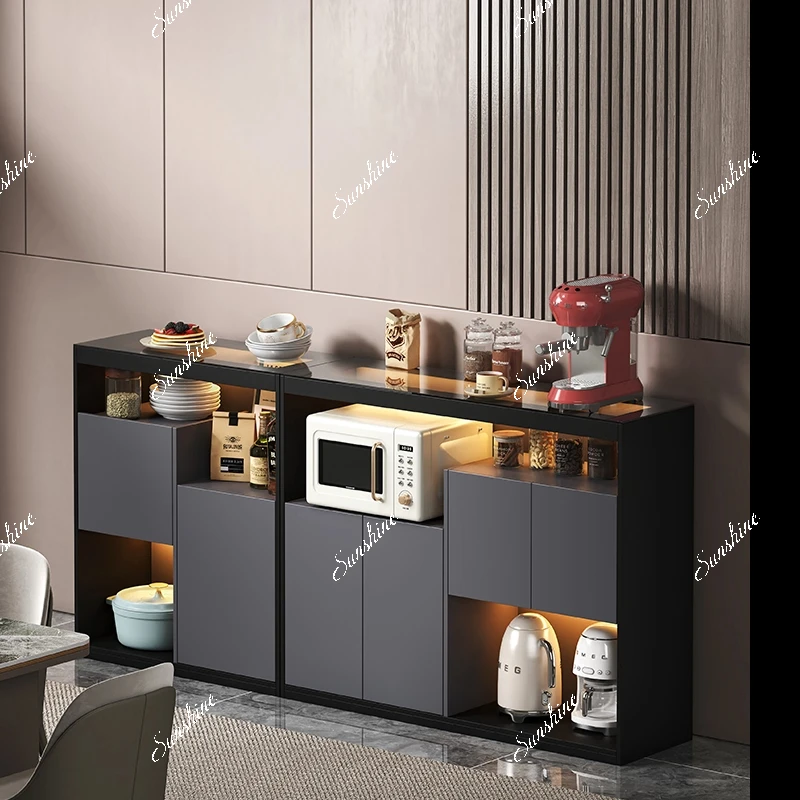 

Italian minimalist dining side cabinet light luxury high-end living room tea cabinet