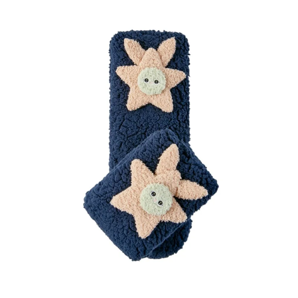 

Cute Star Funny Tube Socks Cartoon Thicken Warm Coral Fleece Socks Hosiery Mid-Calf Furry Sock Gifts