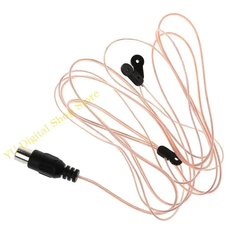 

96BA FM Dipole Antenna Cable 520-1710MHz Female Plug Connector Wire Aerial for Home