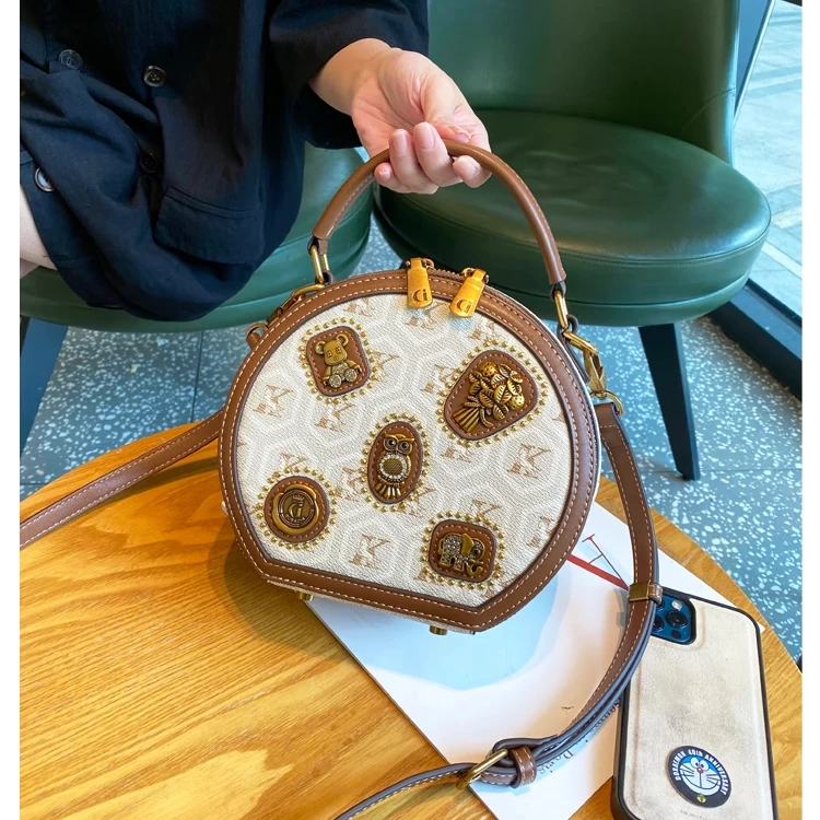 

Тенденция 2024, женская сумка через плечо Ita Sac À Main Femme, роскошные дизайнерские сумки Bolsa Feminina с боковым слингом, женская ручка, круглая сумка Itabag