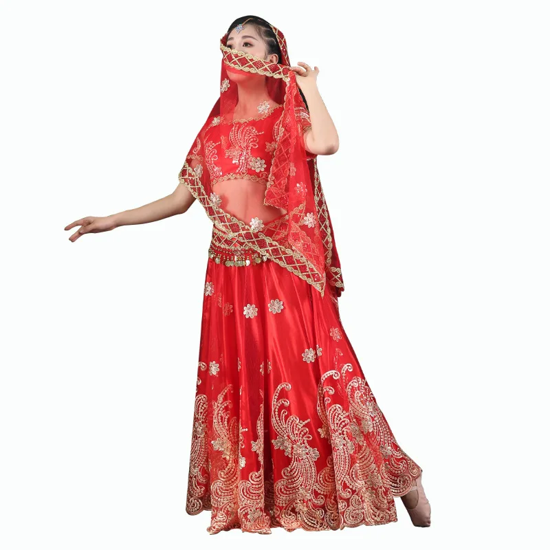 

Belly Dance Clothing Indian Sari Women Clothing National Style Dance Clothing Ming Big Skirt Performance Clothing