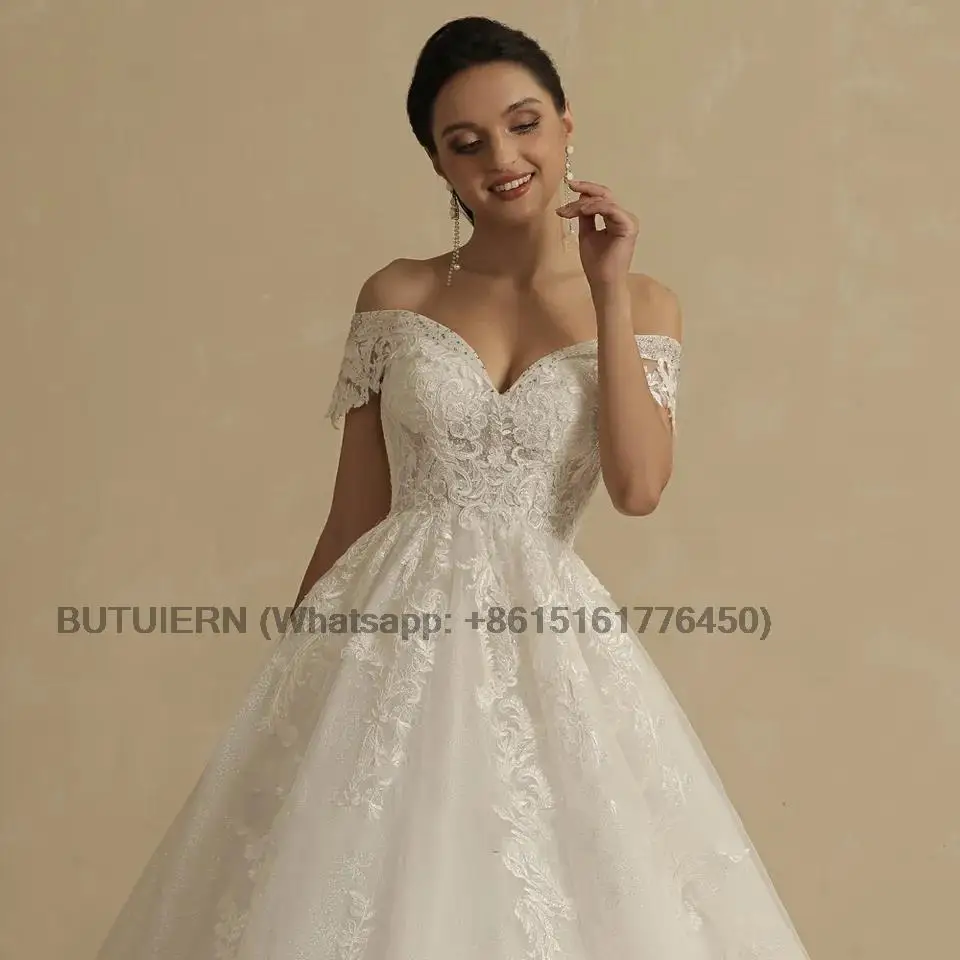 Princess Sweetheart Wedding Dress For Women Ivory Glitter Skirt Sleeveless Court Train Vintage Bride Bridal Ball Gown