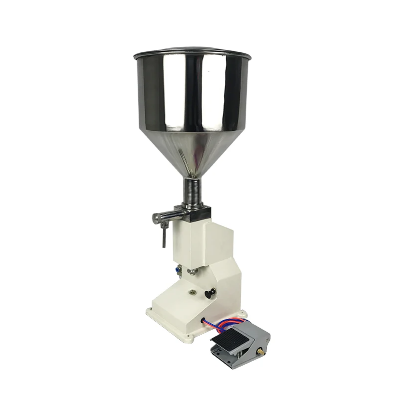 

A02 Pneumatic liquid paste filling machine, for cream shampoo cosmetics