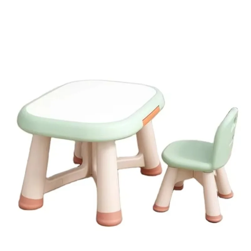 Kindergarten Indoor Kids Plastic Table and Chair Set for Children Study Table