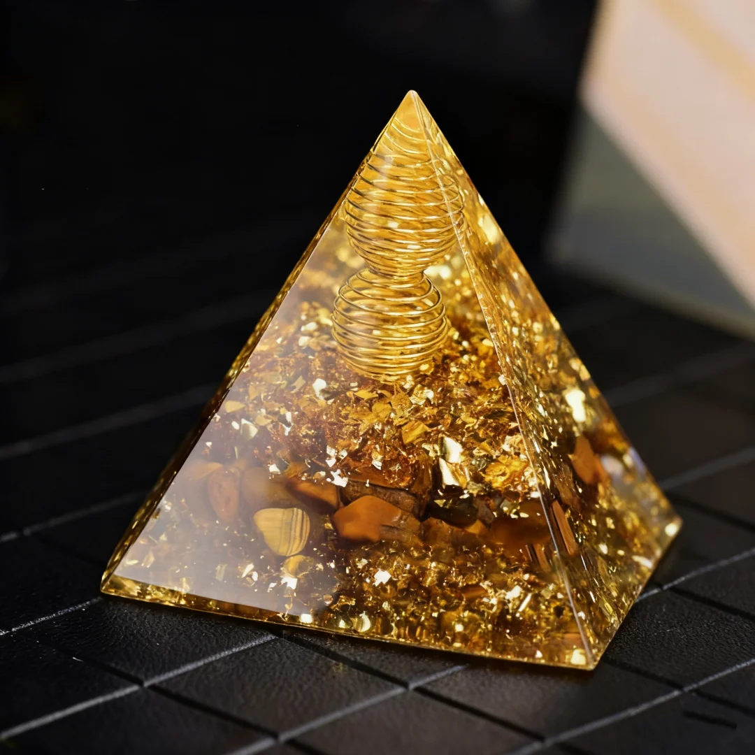 1 قطعة زخرفة بوطن تانجان سطح المكتب هودام الراتنج epuksi كيريكيل كريستال بيراميدا بولا كريستال ، كريستال الأورجانيت الهرم
