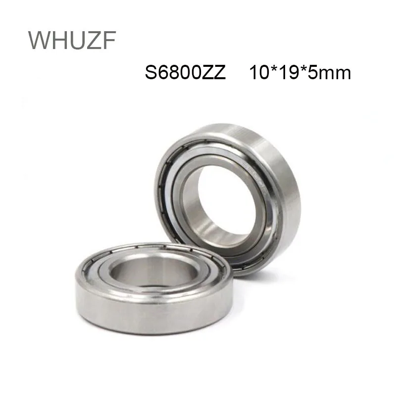 

WHUZF Free Shipping 10/20pcs S6800ZZ ABEC-3 5 7 10x19x5 Stainless Steel S6800ZZ Thin Section Deep Groove s6800 Ball Bearing