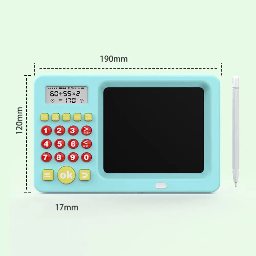 Calculatrice portable avec écran LCD, machine de calcul Chev, tableau d'écriture manuscrite, dessin, mathématiques, fuchsia, 2 en 1