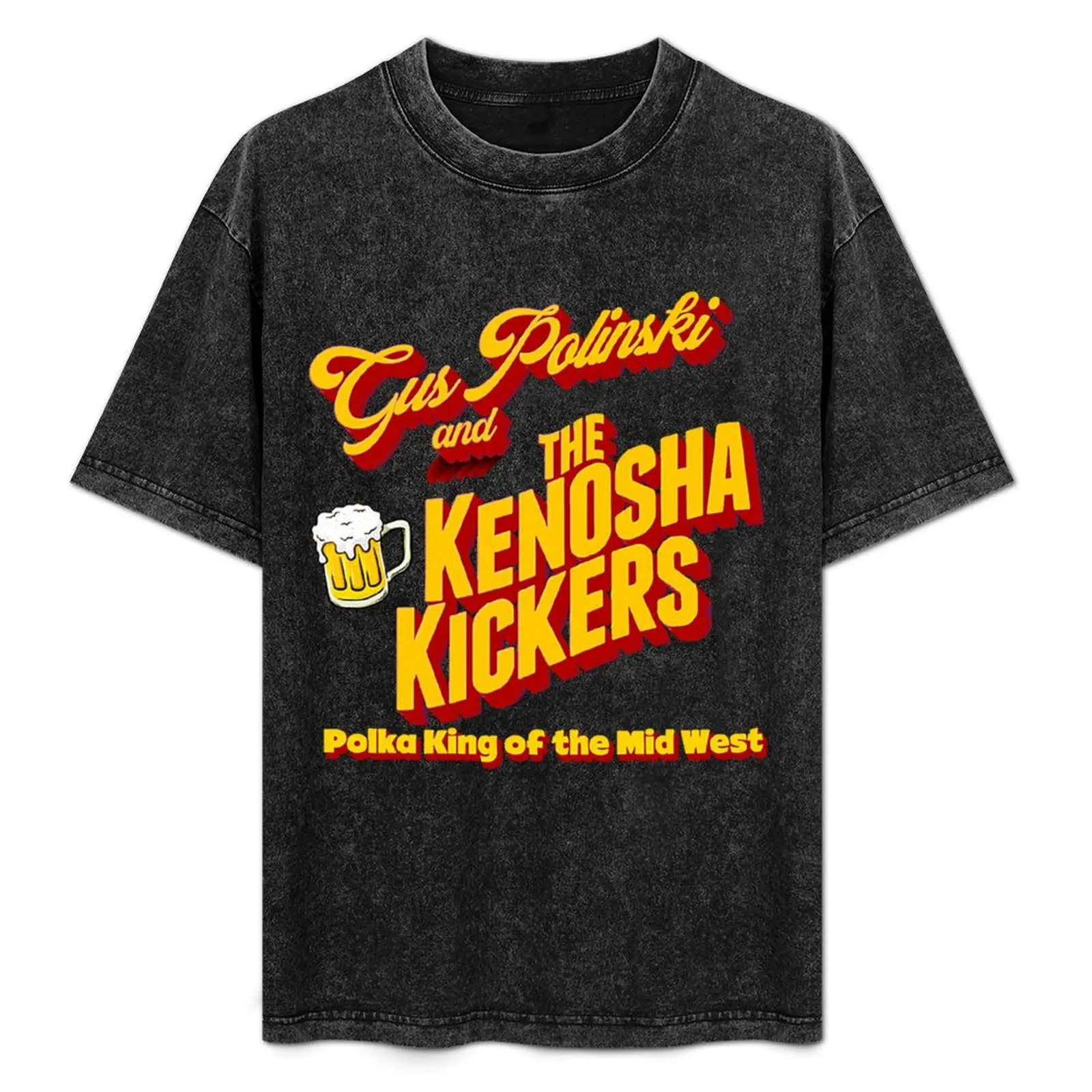 Camiseta Kenosha Kickers-Gus Polin.ski and the Keno.sha Kicker_s, corte relajado, informal, de manga corta