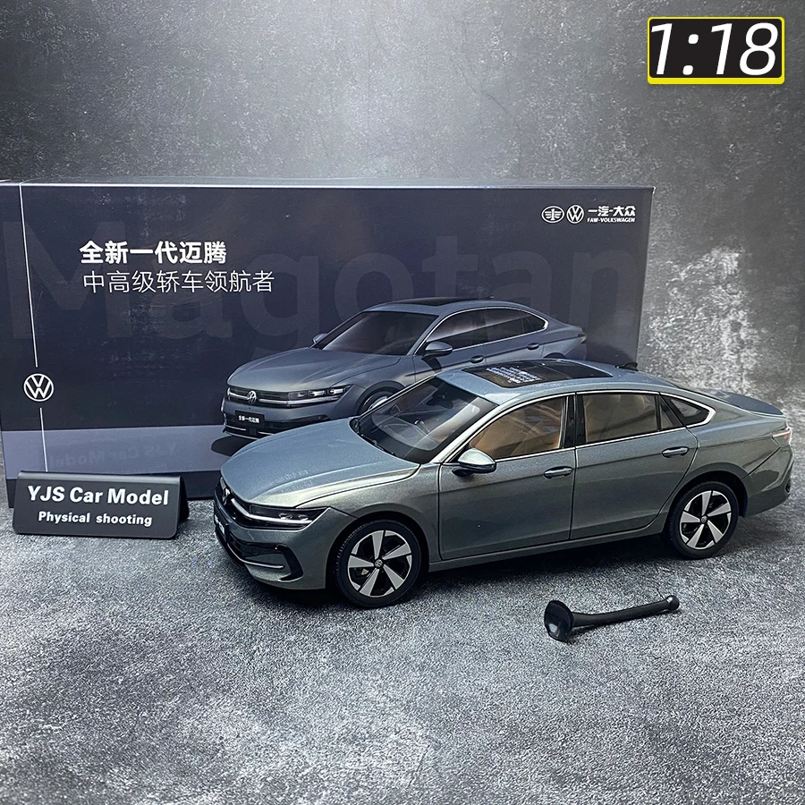 2024 Volkswagen Magotan B9 car model 1/18 scale New Metal Blue gray Black static display holiday gift collection