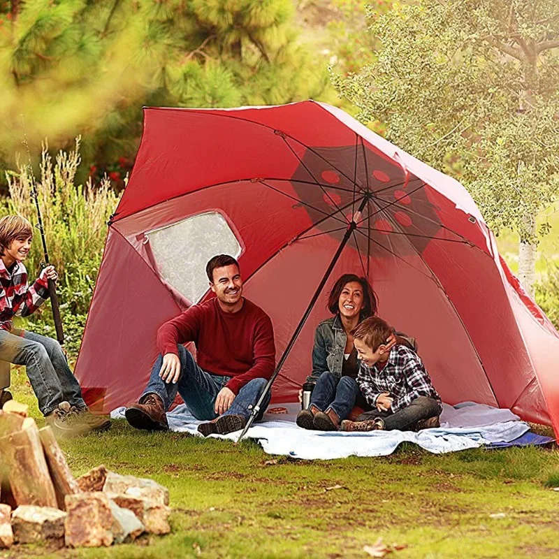 

Sports Outdoor Portable Multifunctional Sunshade Beach Tent Umbrella with Window Fishing Beach Umbrella