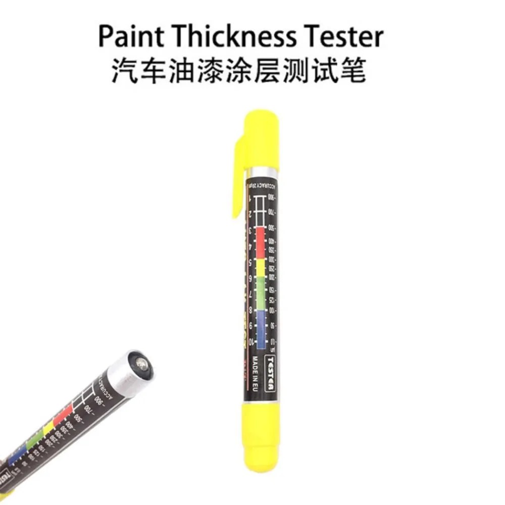 

Coating Paint Thickness Tester Auto Paint Film Tester Car Body Damage Detector with Tip Measurement Scale Crash-Test Check