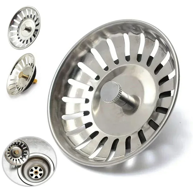 

Stainless Steel Pool Bathtub Hair Catcher Stopper Bathroom Sink Strainer Waste Sink Filter Plug Kitchen Sink Accessories Tools