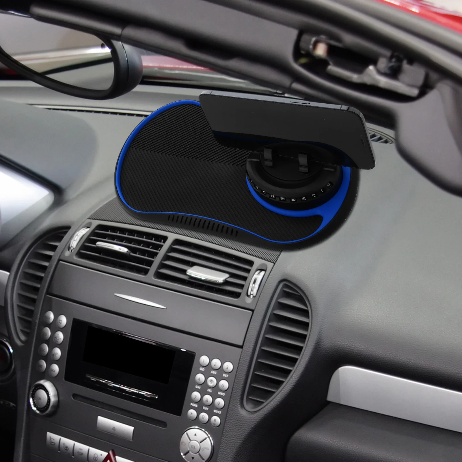 

Universal Dashboard Organizer Mat Anti Skid Car Dash Accessory Holder for Phone Sunglasses Keys Non Slip Dashboard Tray Grip