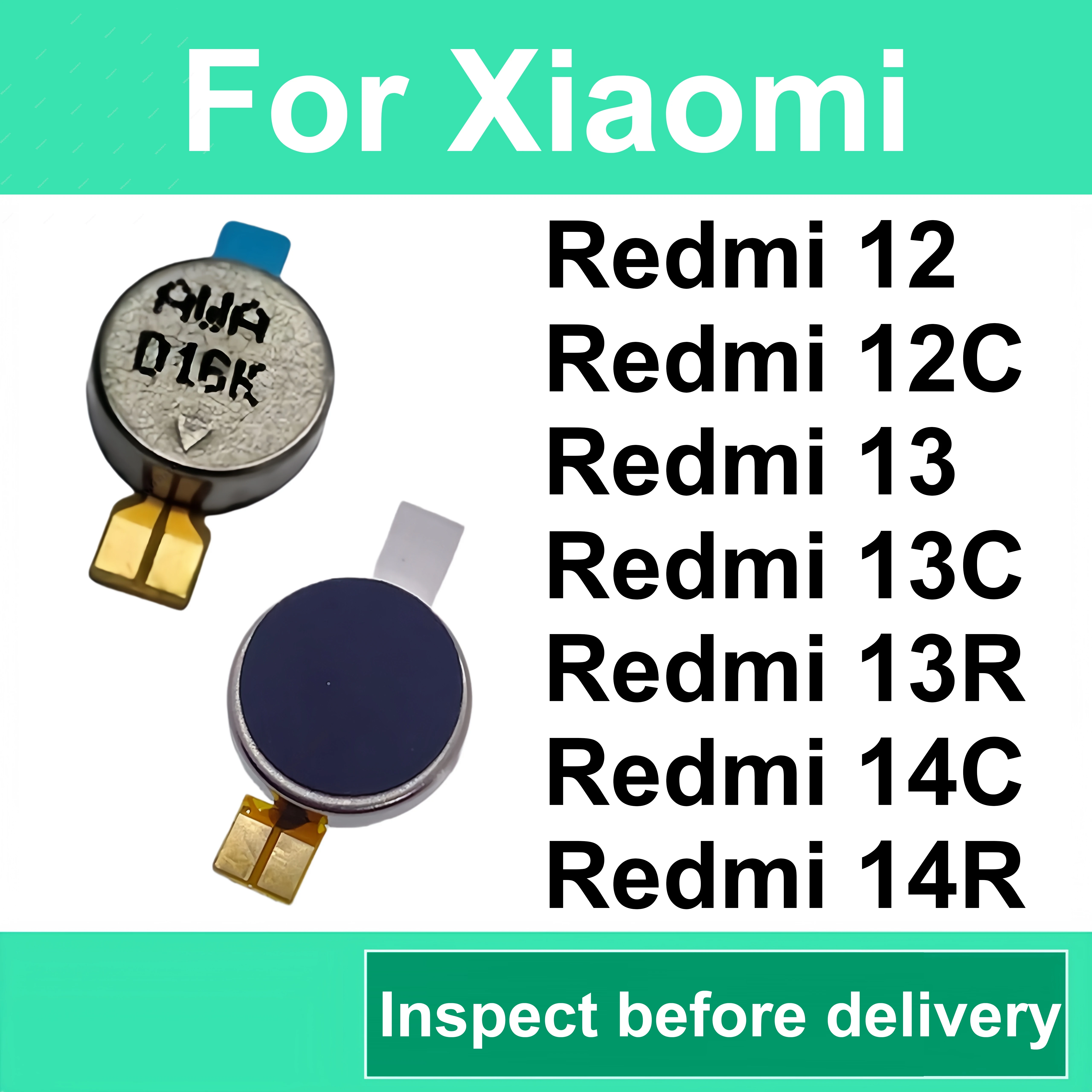 Vibrator For Xiaomi Redmi 12 13 13C 14C 13R 14R 4G 5G Cell Phone Vibration Motor Flex Cable Components Replace Repair Parts