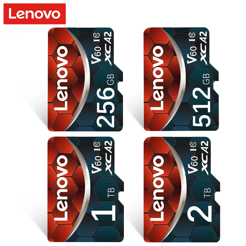 Lenovo High Speed Micro TF SD Card 2TB 1TB 512GB 256GB 128GB TF Flash Memory Card Driving Recorder Cameracartão De Memória 128GB