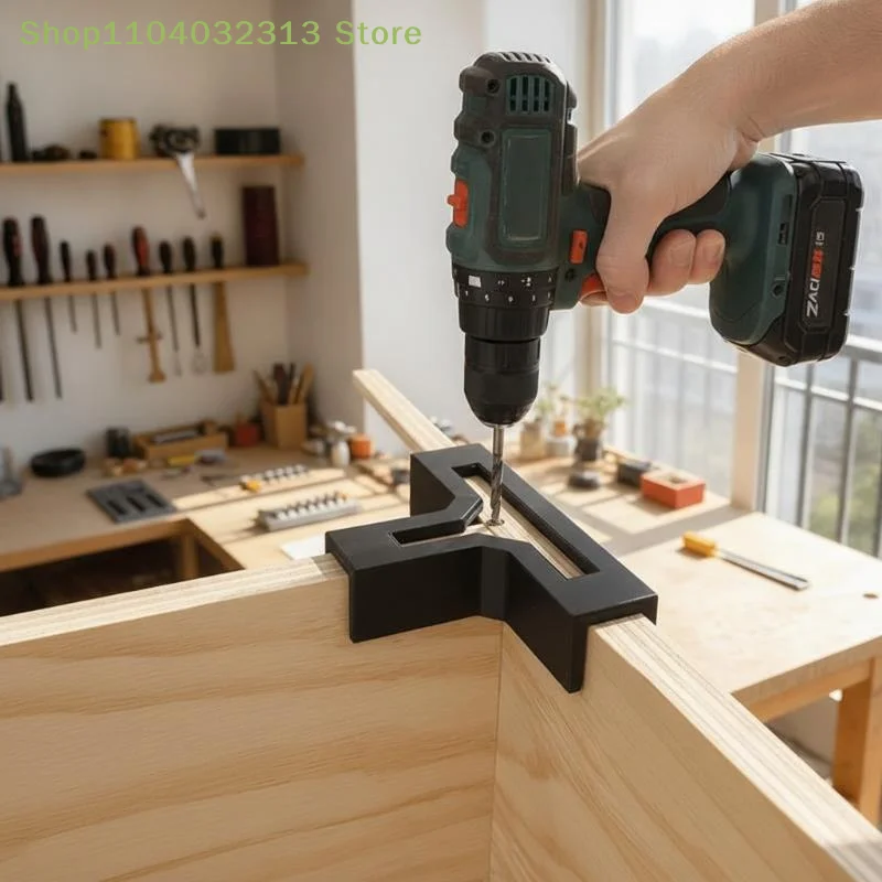 petiteT-shaped Wood 90 Degree Corner Connection Brackets 4 Pack Heavy Duty Fixed Fasteners for Home Renovation Woodworking Jobs