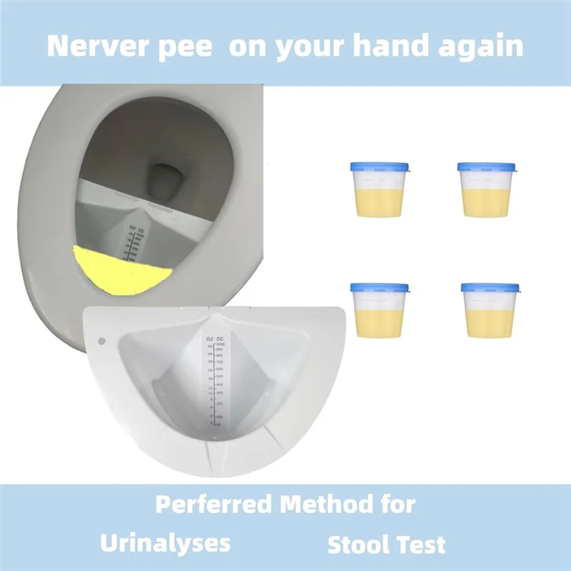 

AED5-10Pcs Urine Collection Hat For Toilet-Female Urinal Stool Sample Collection, Toilet Hats,Urine Collector 32Oz/1000Cc