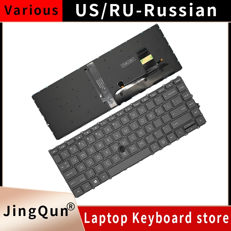 NEW FOR HP Elitebook 840 G7 G8 745 G7 Russian/US/UK/Spanish French Replacement Laptop Keyboard With Pointing Stick NO Frame