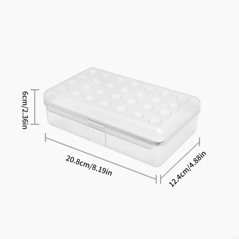Clear Colorful Pencil Case With Secure Closure Stackable Plastic Pencil Box for Kids Students Adults School Offices Home H8WD