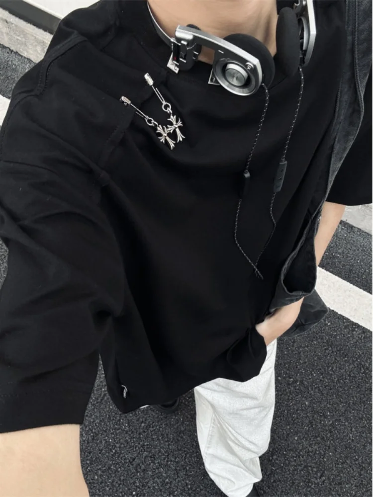 

ort Sve T-irt Men's 2024 New Design Haome American High Street Oversize Top Breathable Casual round Ne Tee