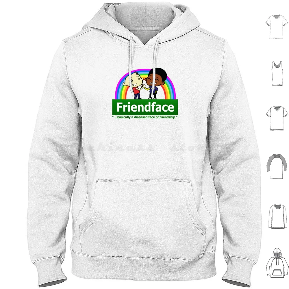 It Crowd Friendface تي شيرت هوديس كم طويل Friendface The It Crowd مضحك صديق الوجه الاجتماعي موس روي جين إت كراود #1