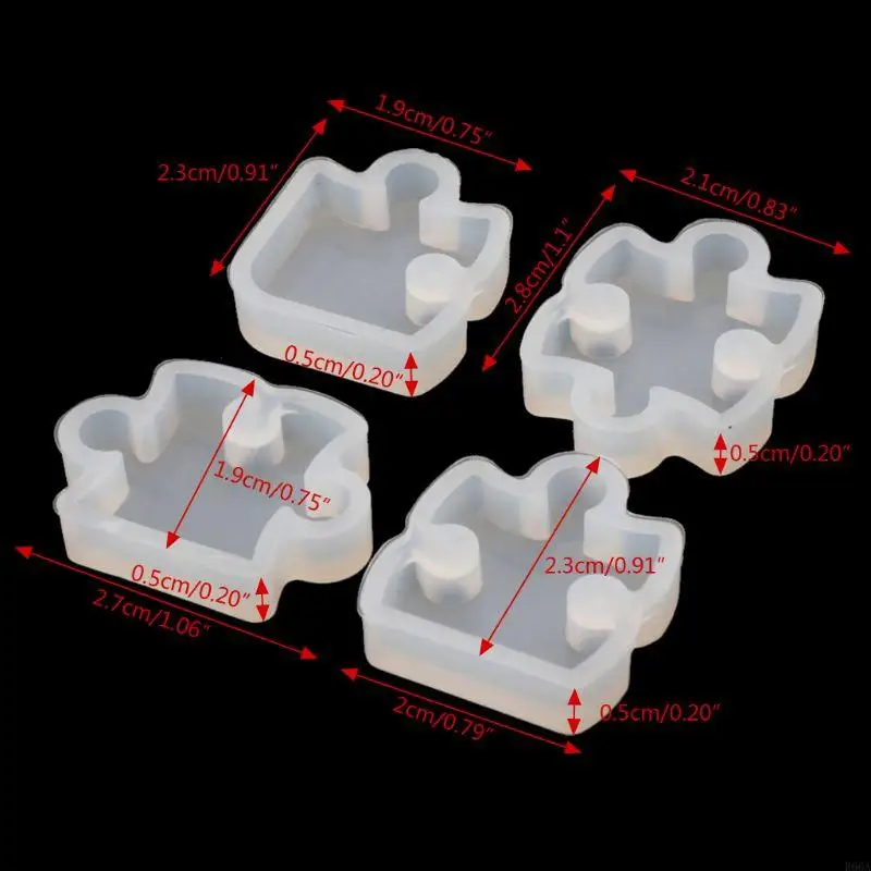 R66A 4pcs أحجار الكلام الأحجار الكريستال العفن السيليكون العفن DIY مجوهرات صنع أداة صنع قلادة