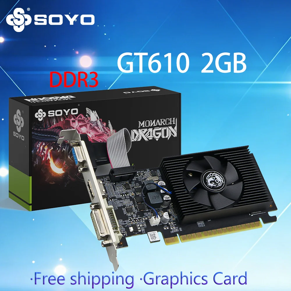 Pc Gaming Nvidia - SOYO NVIDIA GPU GT610 2G Half-height