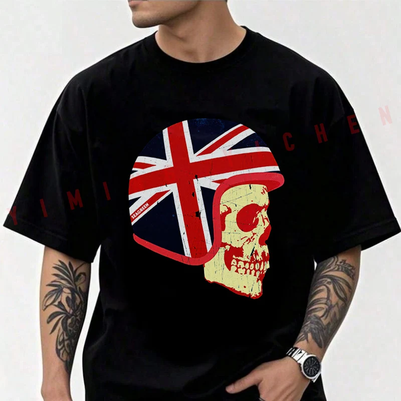 

Classic Cafe Racer Biker Motorcycle Men T-shirt High Quality Funny Cotton Casual Cool Short Sleeve Hip Hop Tees