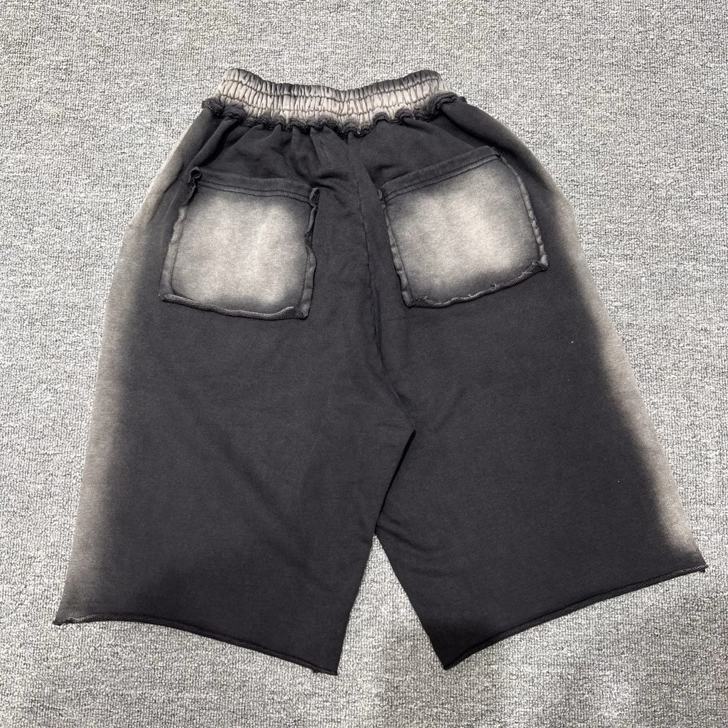 SAINT VANITY Logo Crewneck Casual Washed Unisex round Neck Sweatshirt Shorts Set Loose Fit Cotton 2026 Autumn Collection