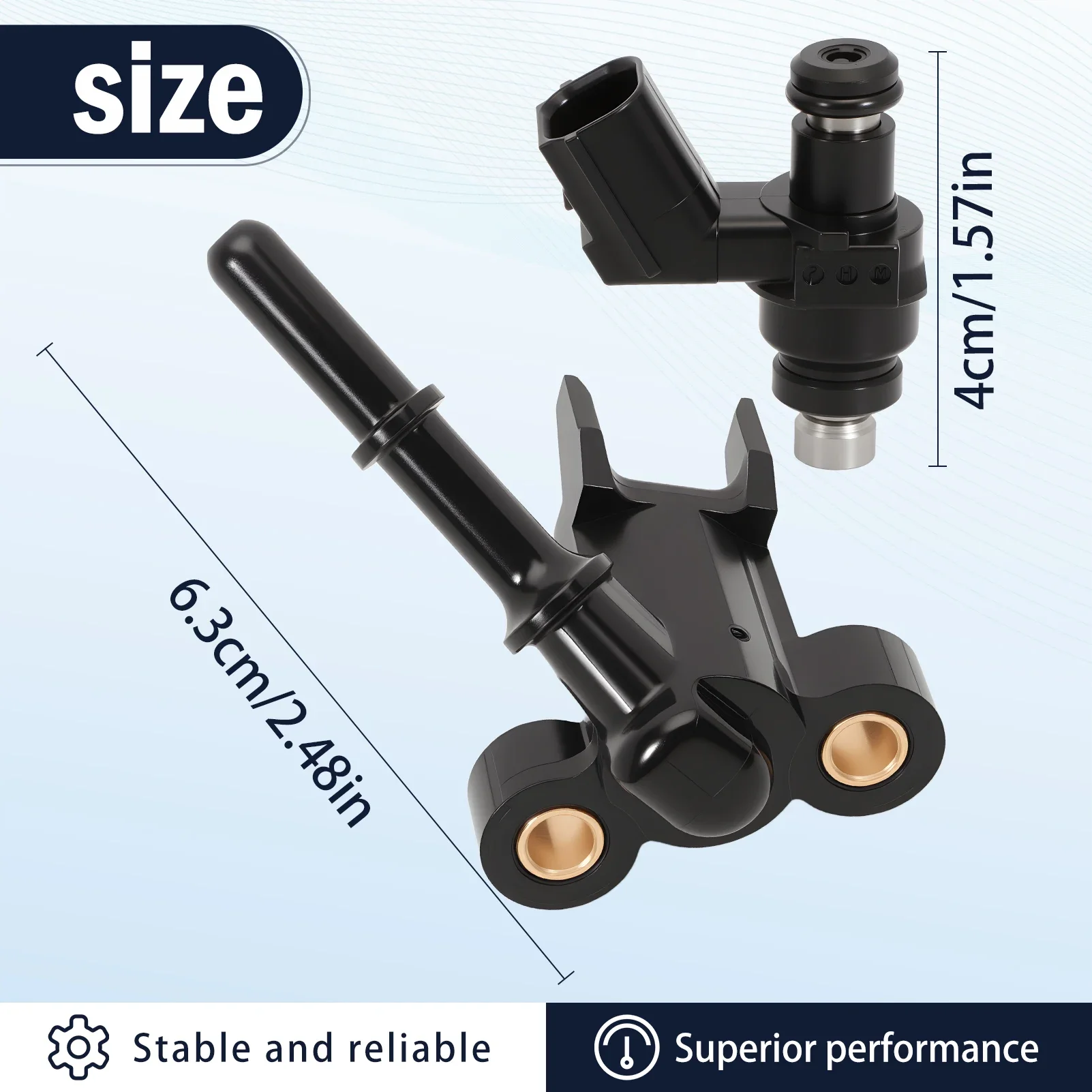 Fuel Injector & Joint Cap 16450-HR3-A43 FOR Honda Rancher 420 Rubicon 500/520 Pioneer 500/520 16422-HR3-A41
