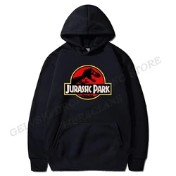 Jurassic Park Hoodies Vintage Print Sweatshirts Men Women Fashion Neutral Loose Sweatshirt Oversized Hoodie Tracksuit Clothing