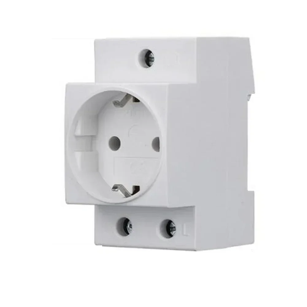 Protective Contact Outlet Earthing Contact Socket Reliable Power Supply with DIN Rail Socket and Effective Contact Ability