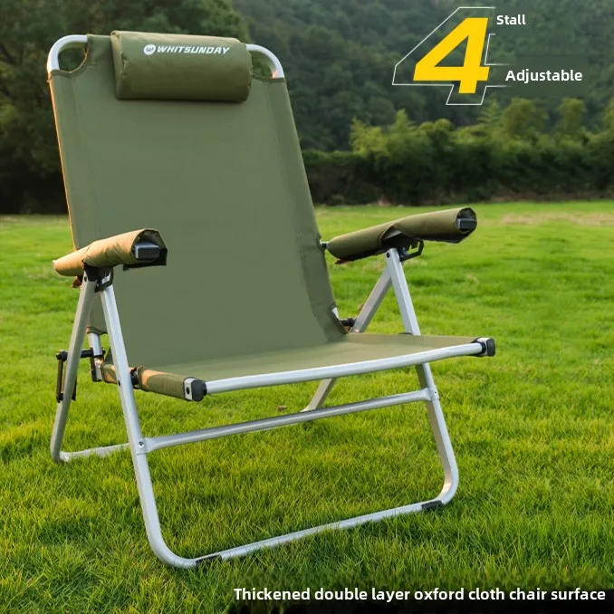 

Outdoor Folding Chair Camping Chair Portable Picnic Ultra Light Fishing Stool Beach Camping Chair Aluminium Alloy