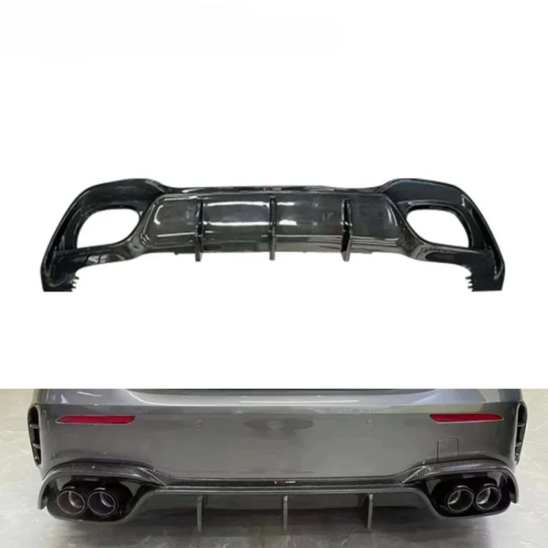 

Dry Carbon Fiber Car Rear Bumper Lip Car Accessories for Mercedes Benz Rear Diffuser 2020-2023