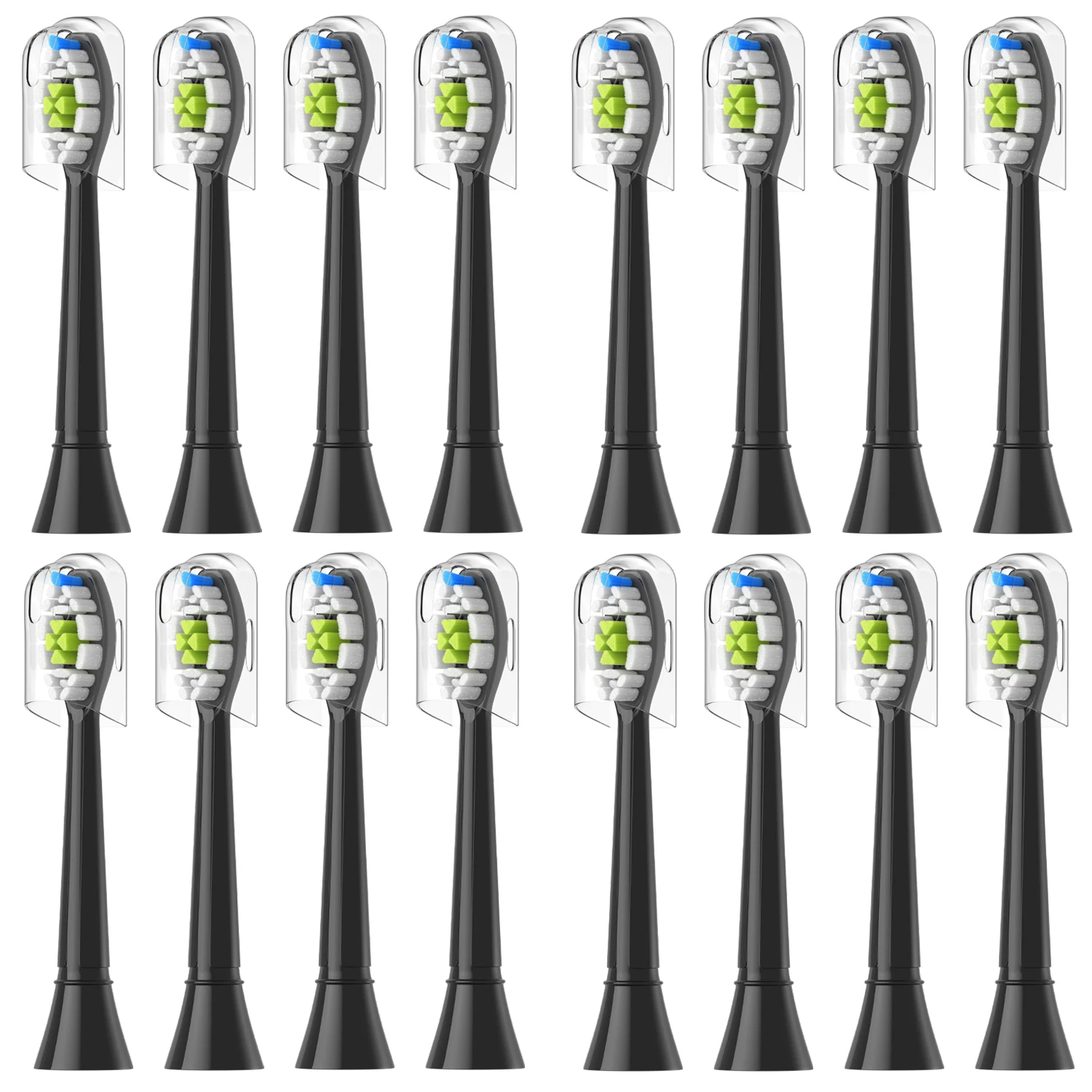 Vervangende opzetborstels compatibel met Philips Sonicare elektrische tandenborstel Geschikt voor EasyClean, Gum Health, FlexCare, Healthy