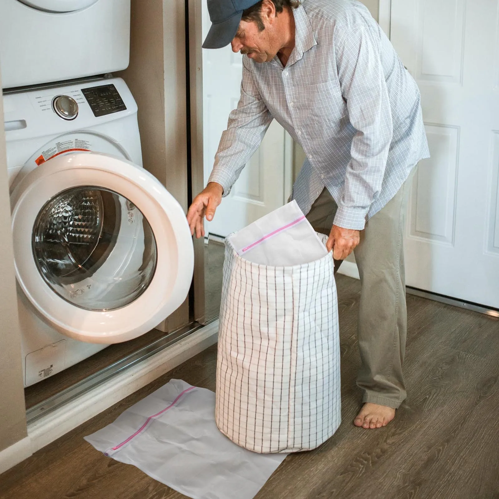 8 قطعة أكياس الغسيل قسط سستة حماية الملابس من التشابك الخدوش للغسالة مجفف السفر مجموعة أكياس الغسيل