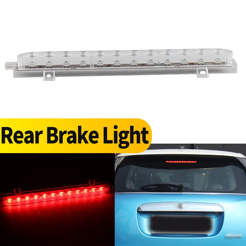 

1 шт. прозрачный/дымчатый стоп-сигнал высокого уровня для MINI Cooper F56 F55 2013-2021 OEM 7297410-10 светодиодный центральный стоп-сигнал высокого монтажа