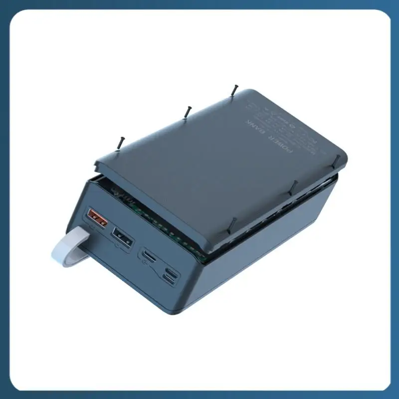 

Y22A-14X18650 Battery Bank Case USB Battery Charge Storage Boxes With LED Lighting Detachable For Smartphone Charging