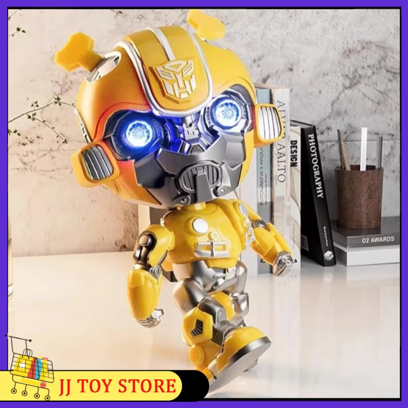 Figura de Anime de aleación de 10cm para niños, Robot de juguete Deformable, ojo Led, decoración fresca, colección de escritorio, regalo de cumpleaños