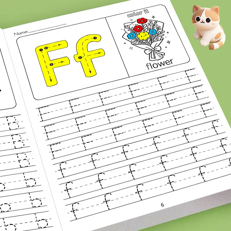 Toddler Pre-Writing Pen Control Practice Workbook,Fun A-Z Alphabet Writing Adventure with Lovely Animal Pictures,Preschool Book