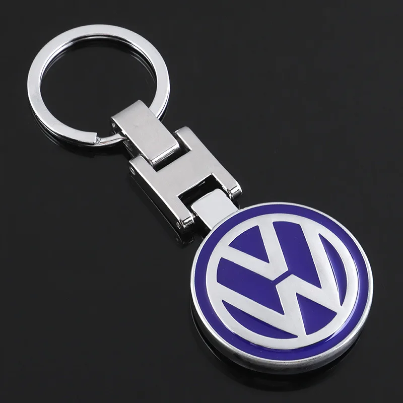 1Pcs Car Logo Keychain Metal Keyring Key Accessories For VW GTI Polo Golf Passat Tiguan Arteon Touareg Taigo Caddy Jetta Beetle