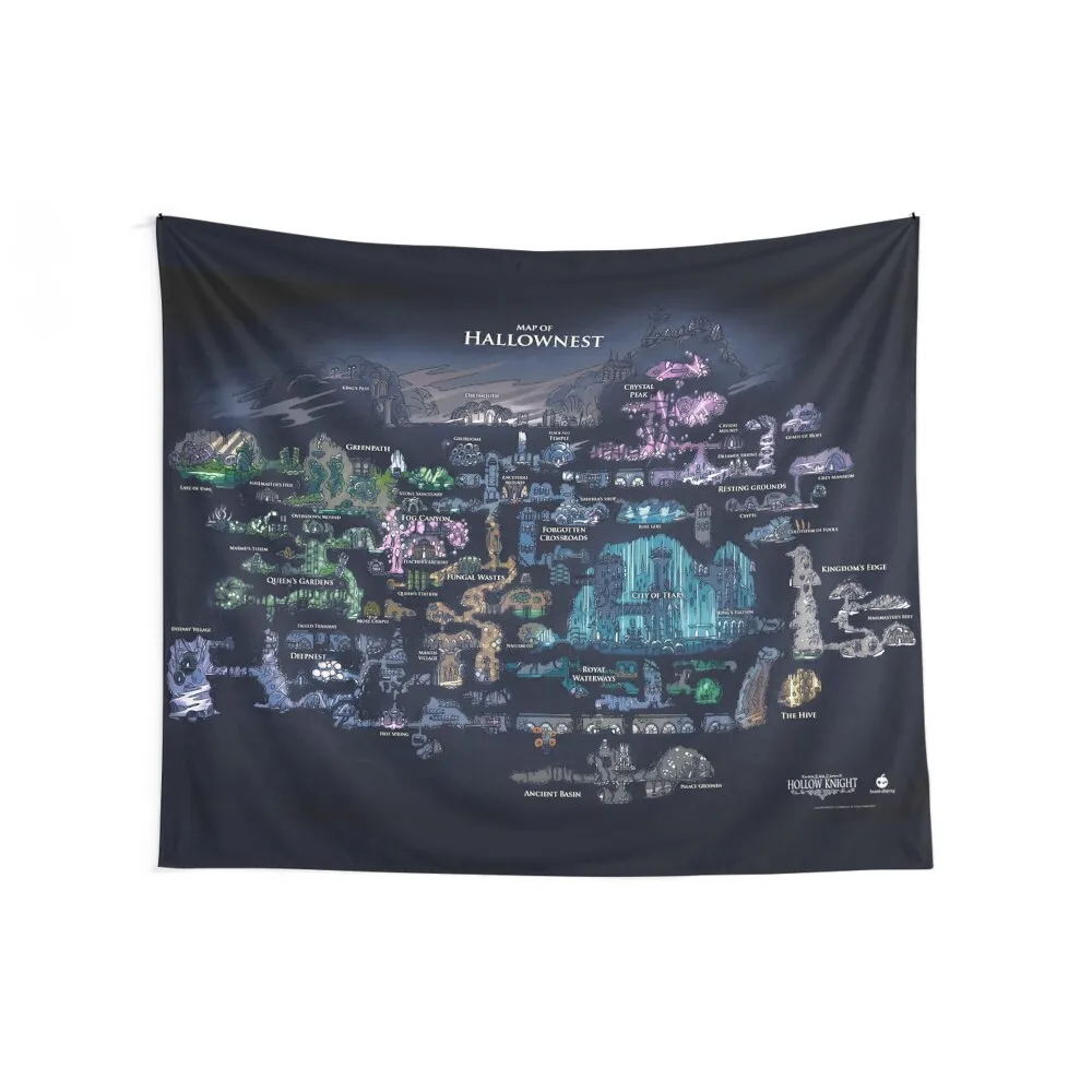 8K Hollow Knight Map Tapestry House Decorations Decorative Wall Mural Decorations For Your Bedroom Tapestry