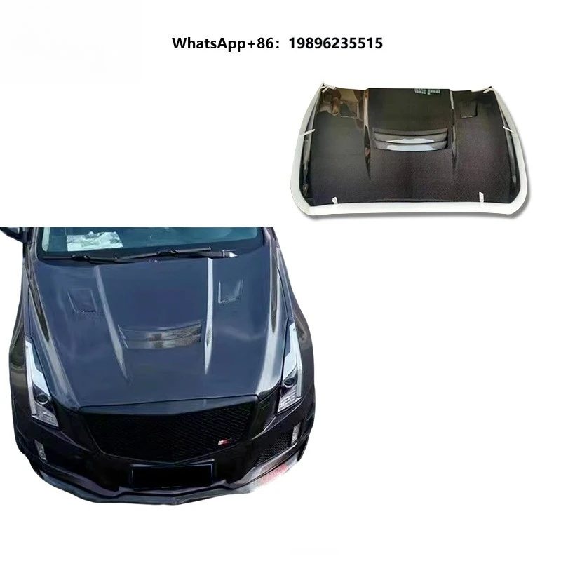 High Quality Upgrade V Style Engine Hood  Cover Bonnet Car Carbon Hood for