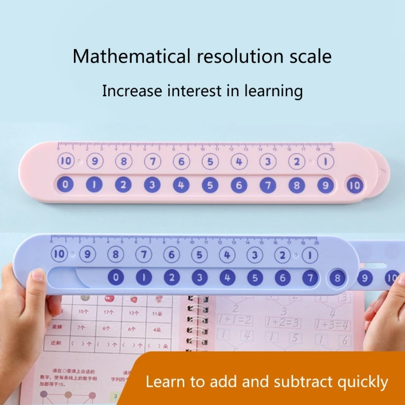 Addition & Subtraction Calculator Numbers Matching Ruler Digital Decomposition Ruler Math Learning Number Matching Dropship