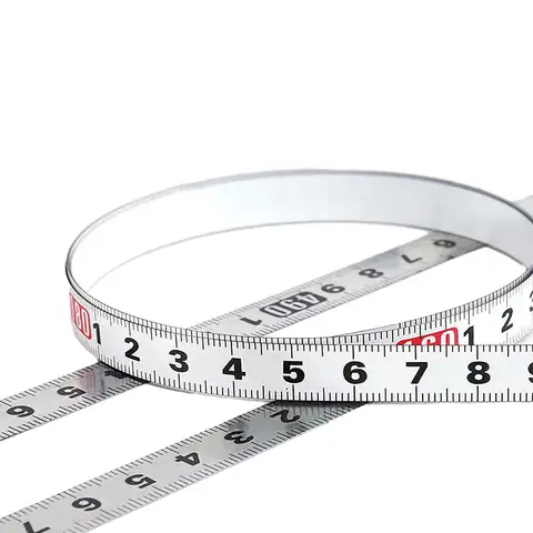 자체 접착 측정 테이프 스테인레스 스틸 작업대 통치자 접착 봉쇄 테이프 측정 미터법 스케일 녹 방지 내구성 통치자